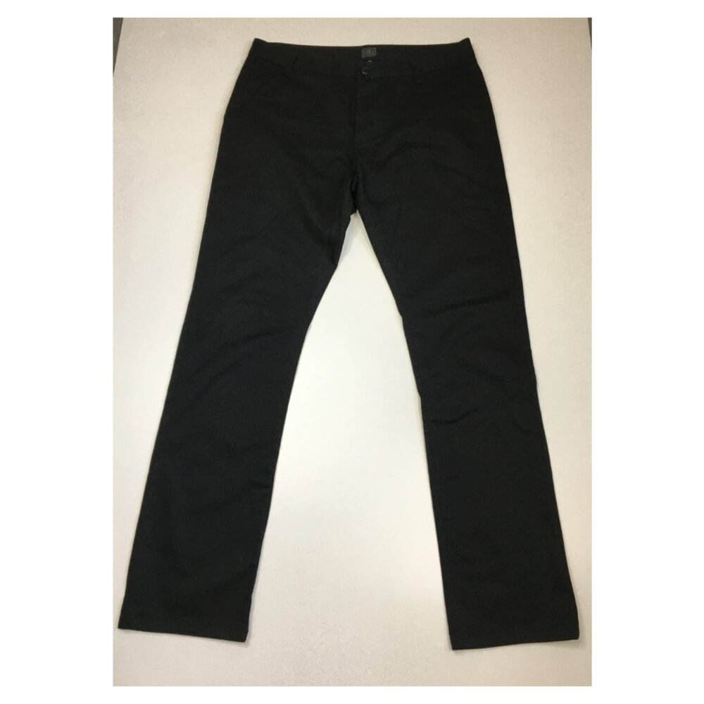 OBEY Black Cotton Polyester Blend Pockets Logo Patch Pant